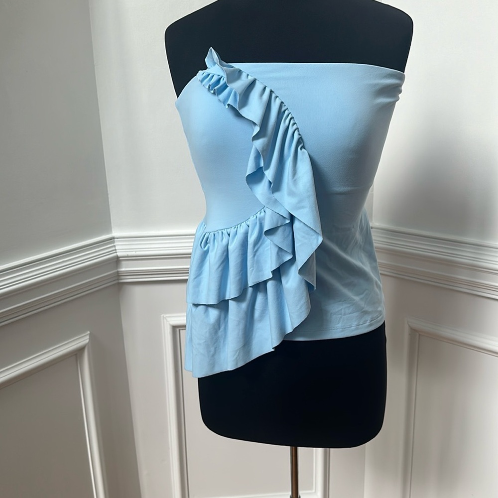 Susana Monaco Ruffle Tube Top